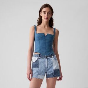 ❌SOLD❌NWT Denim Corset Top